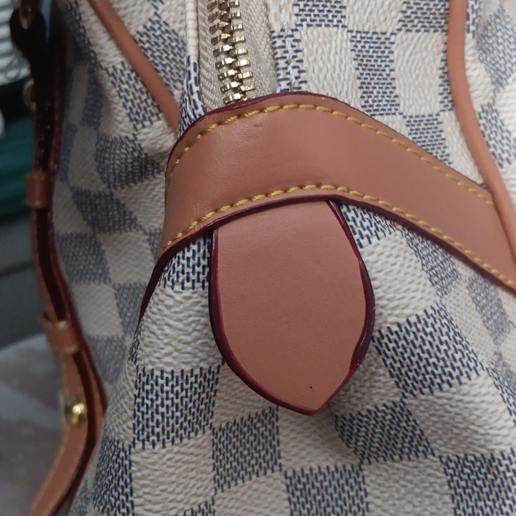 Louis Vuitton style white Damier Speedy INVENTEUR Shoulderbag - Picture 9 of 14